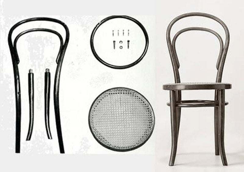 Disassembled chair