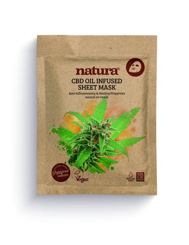 NATURA CBD OIL INFUSED SHEET MASK My Beauty Bar UK