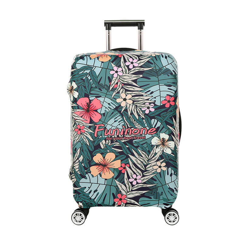 Travel Luggage Cover Green Jungle Tropical Palm Leaves Suitcase Protector