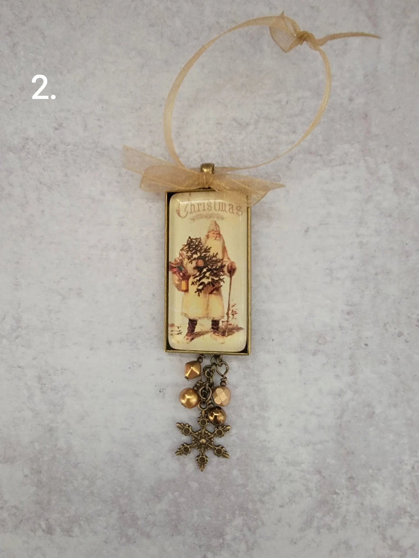 Vintage Santa Claus Christmas Ornaments 3