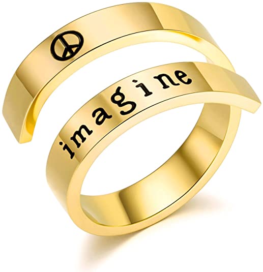 Pophylis Yoga Wrap Ring for Women Inhale Exhale Band with Lotus Pophylis Yoga Wrap Ring for Women Inhale Exhale Band with Lotus