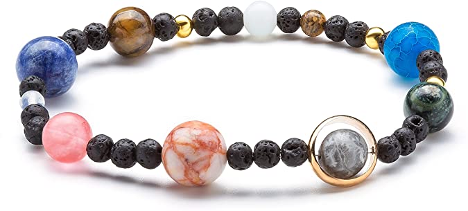 Fesciory Women Solar System Bracelet Universe Galaxy The Eight Planets Guardian Star Natural Stone B Fesciory Women Solar System Bracelet Universe Galaxy The Eight Planets Guardian Star Natural Stone B