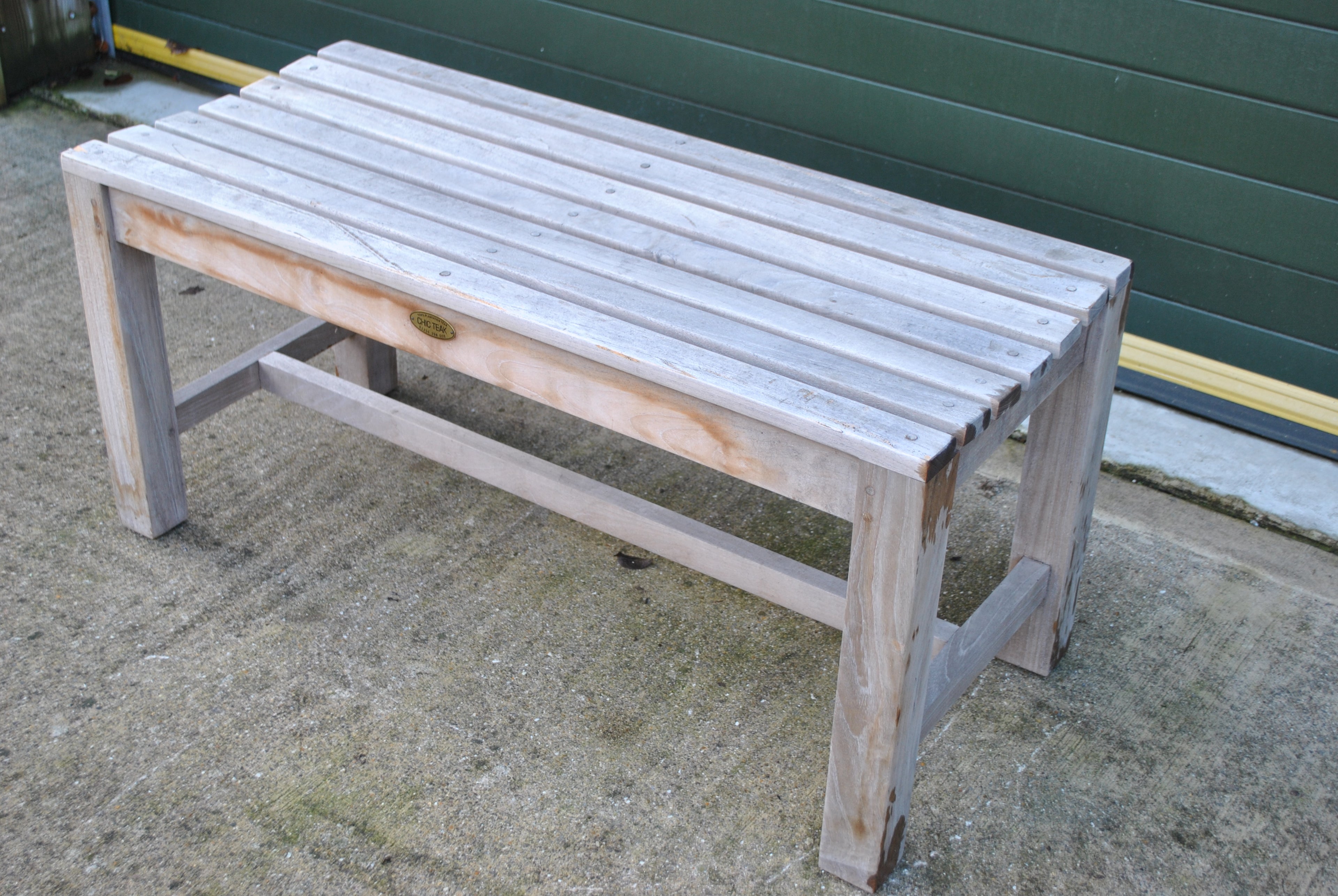 SALE - Teak Backless Bench 100cm