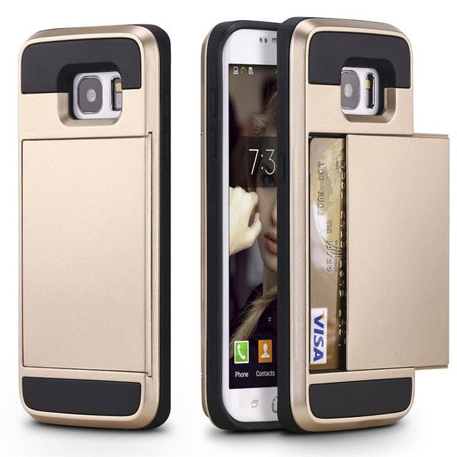 hardwerkend Fantastisch toewijzing Samsung Galaxy Credit Card Slot Holder Wallet Phone Case For S8/S9 –  Redpepper Cases