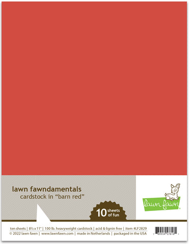 salgsplan alarm dusin barn red cardstock | Lawn Fawn