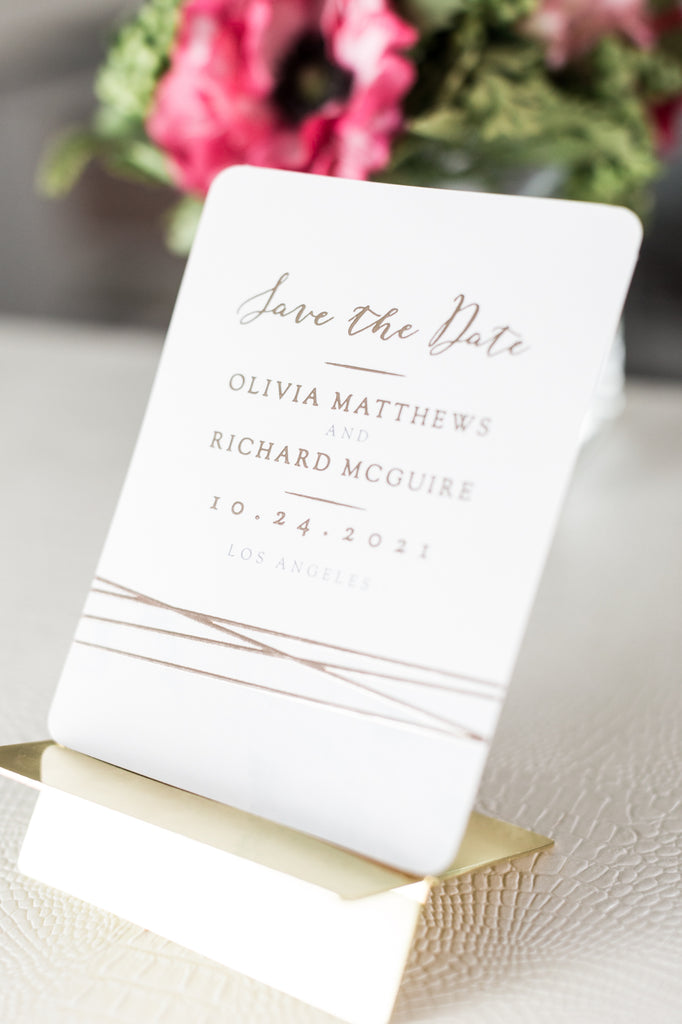 Foil Save the Dates 20% off with code 527PHOTO
