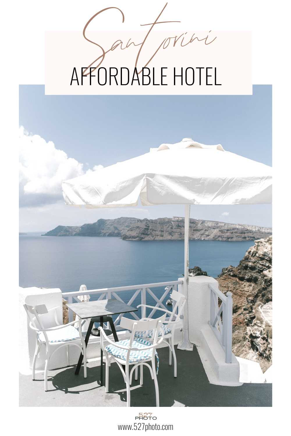 The best budget hotel in Santorini, Greece