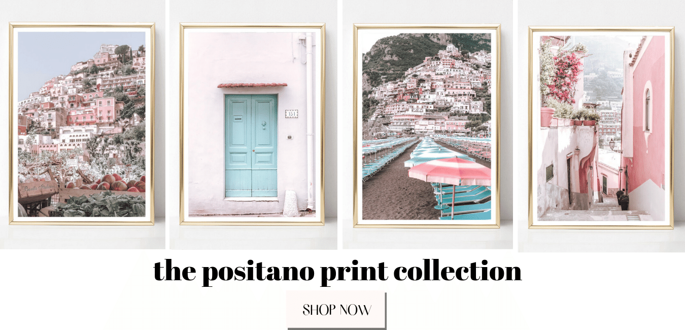 Pastel Positano Italy Photography Prints