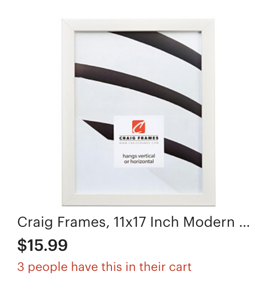 11x17 White Frame