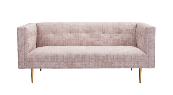 Blush pink sofa
