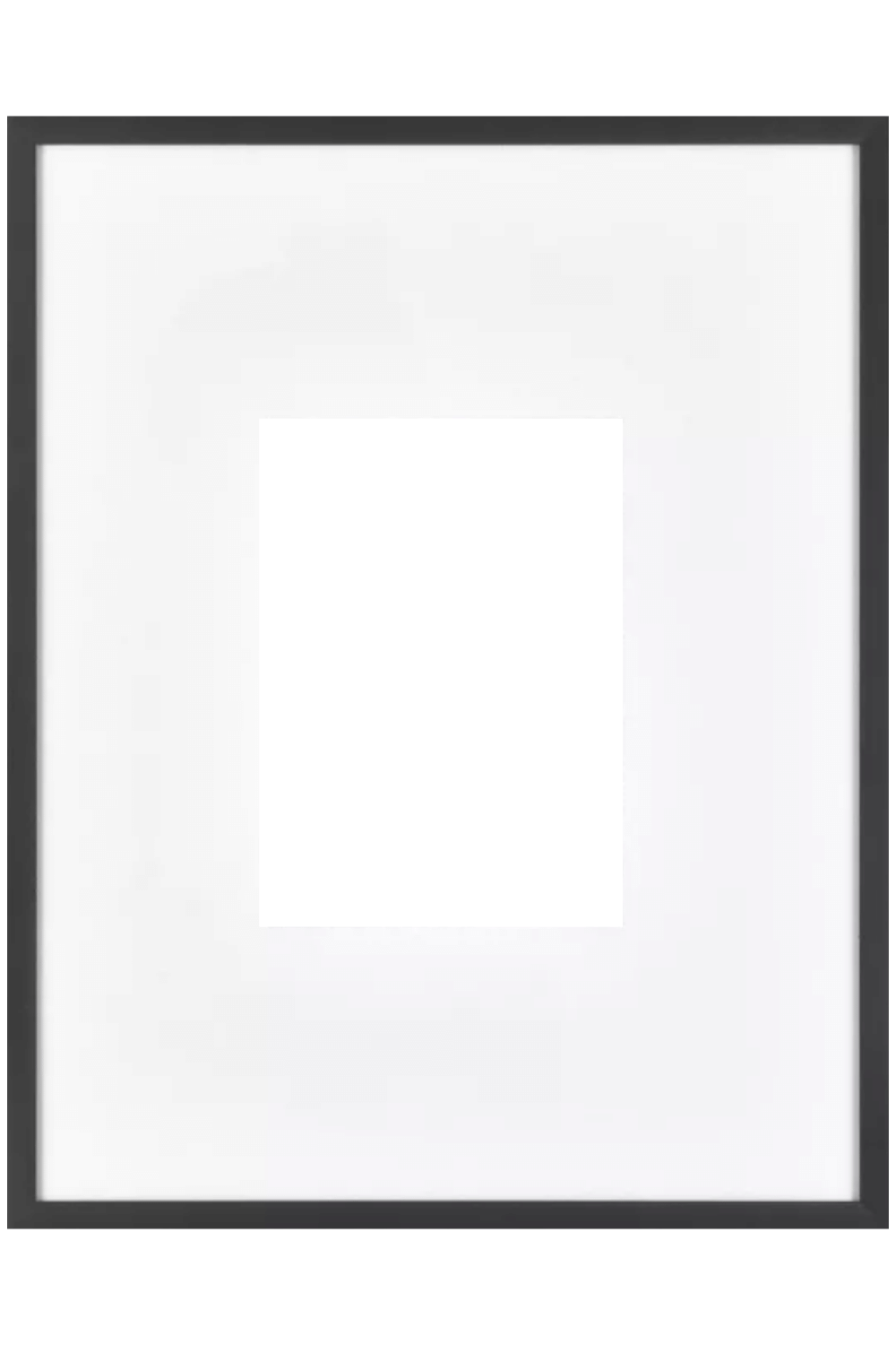Modern black picture frame for 5x7, 8x10 and 11x14 artwork
