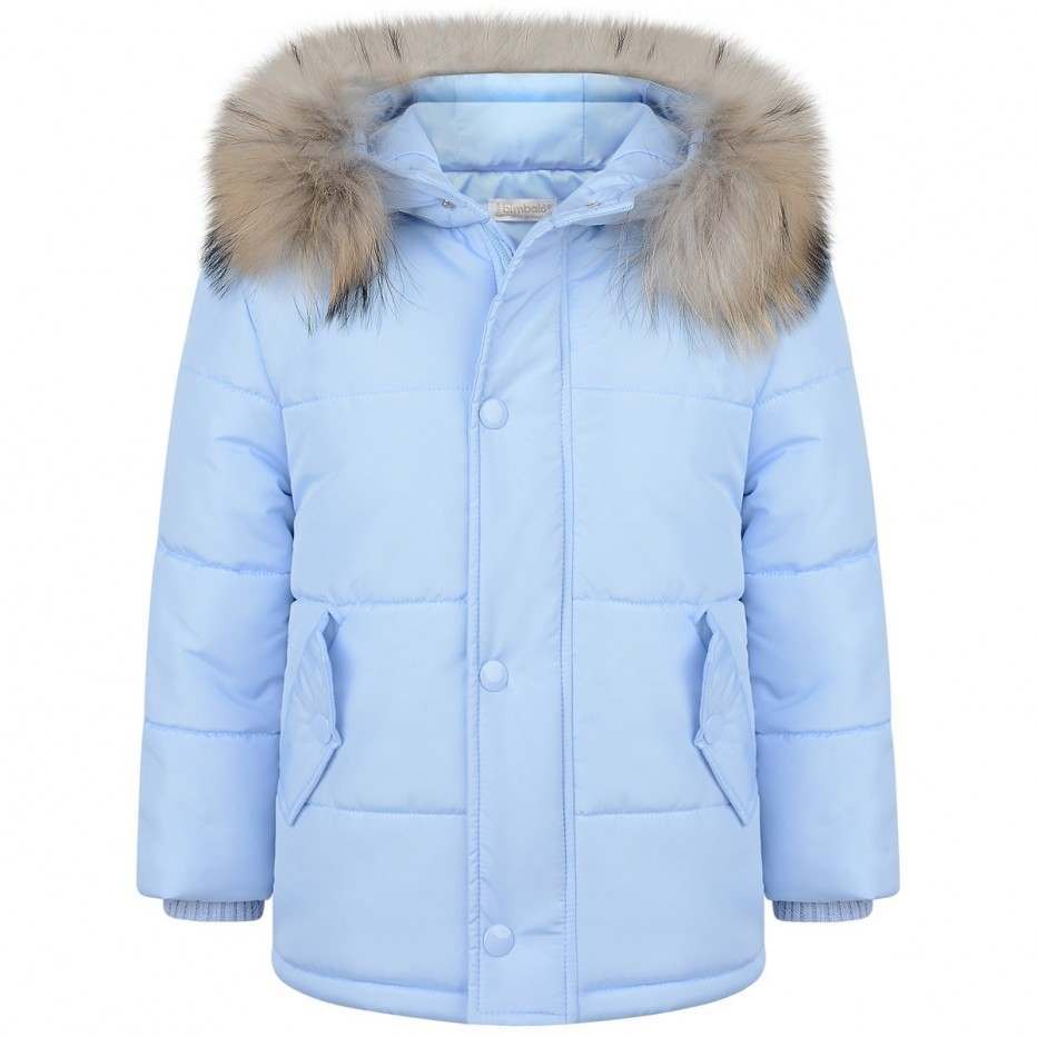 blue baby coat