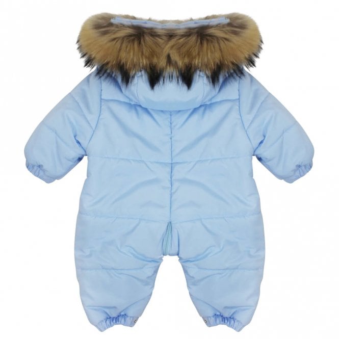 baby boy fur snowsuit