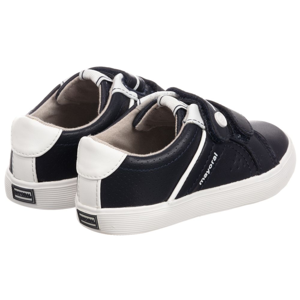 boys navy blue trainers