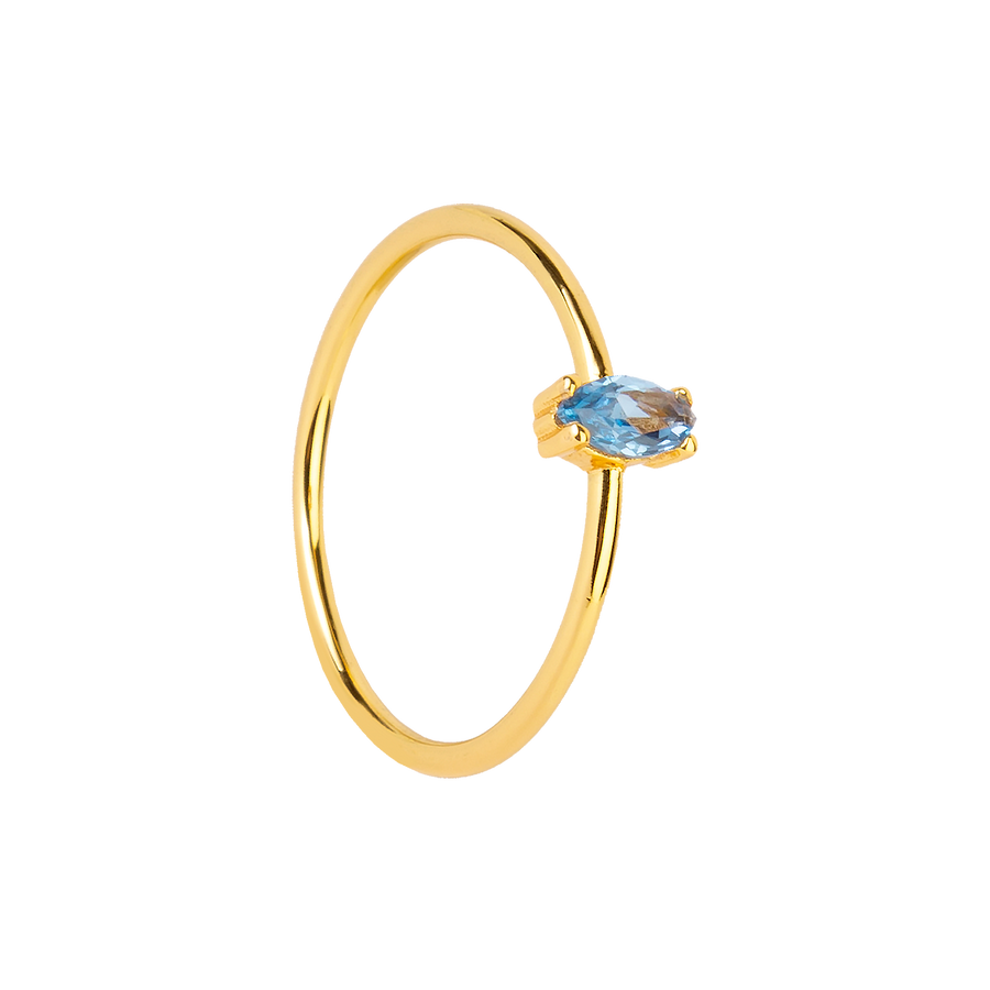 BLUE EILEEN GOLD RING_Solitary Ring_1_ALEYOLE JEWELRY