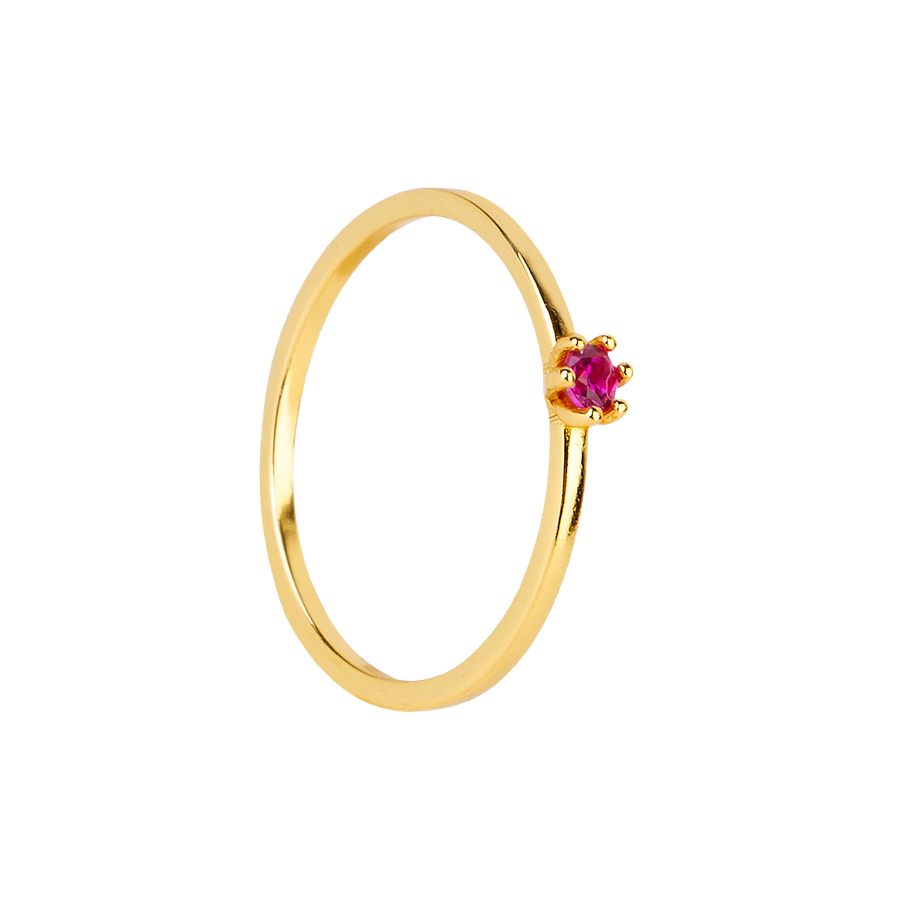 CHERRY ELEANOR GOLD RING_Solitary Ring_1_ALEYOLE JEWELRY