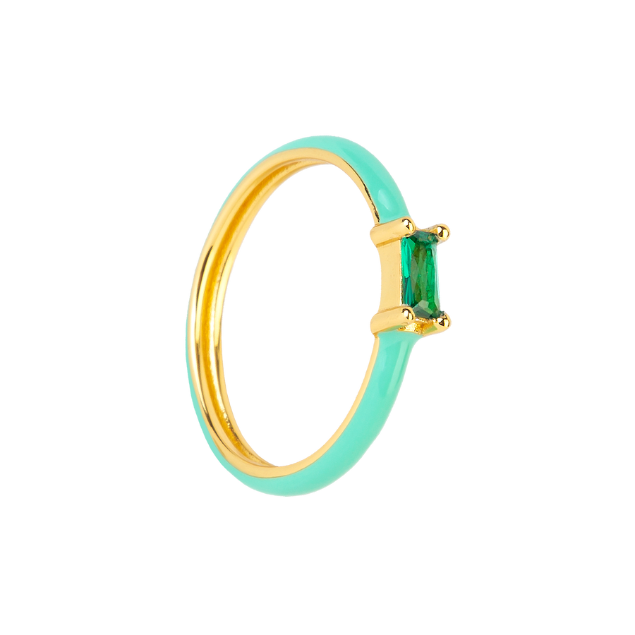 MINT ANNIE GOLD RING_Solitary Ring_1_ALEYOLE JEWELRY