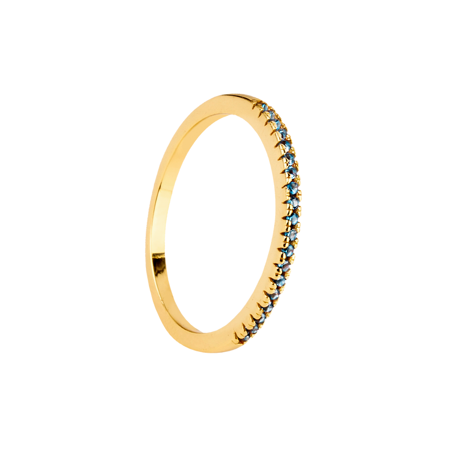 BLUE CHROMA GOLD RING_Stackable Ring_1_ALEYOLE JEWELRY
