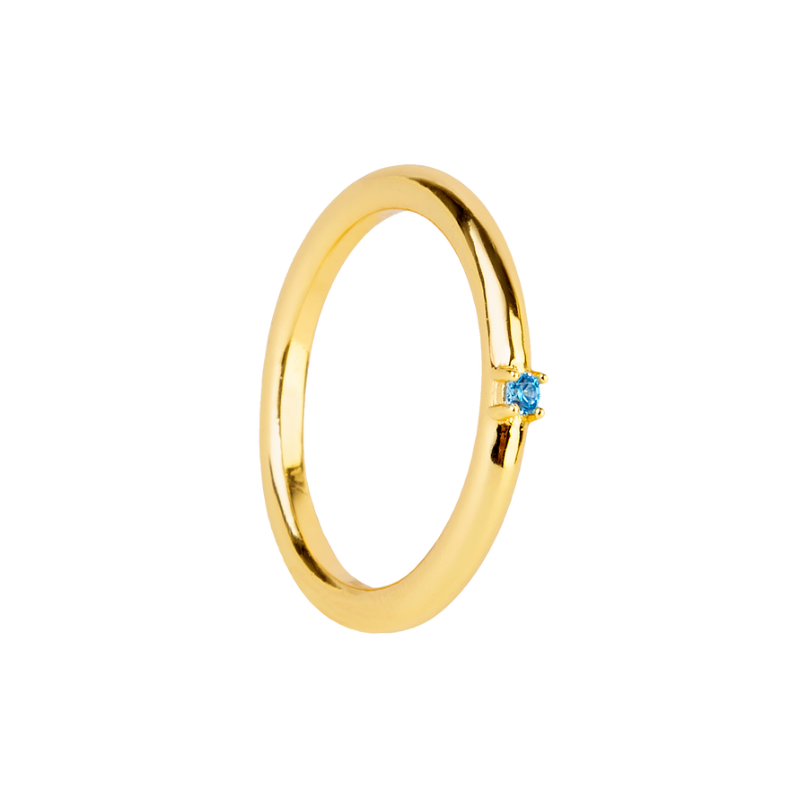 BLUE PRISMA GOLD RING_Solitary Ring_1_ALEYOLE JEWELRY