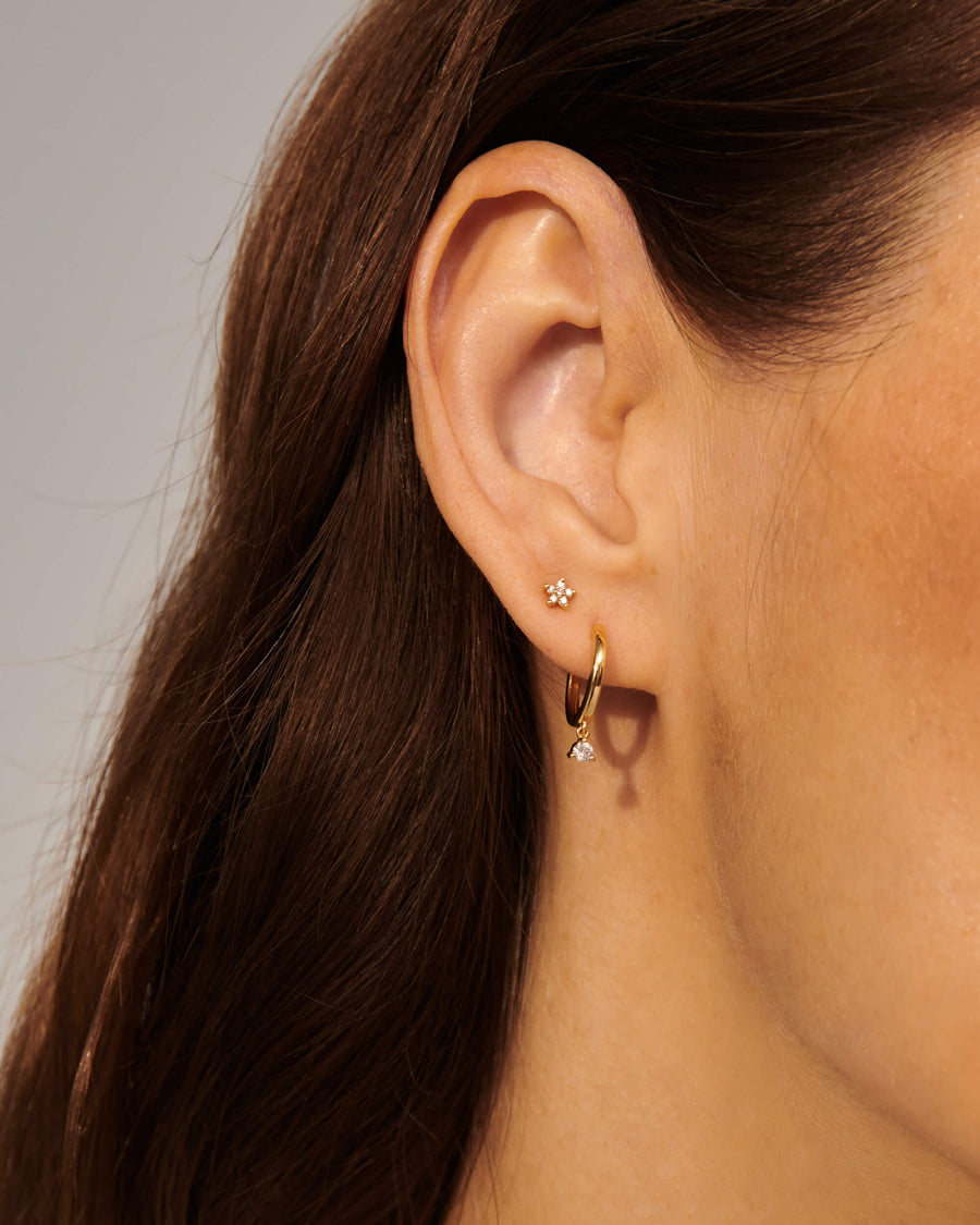 ETOILE GOLD STUD-Stud Earrings-5-ALEYOLE JEWELRY