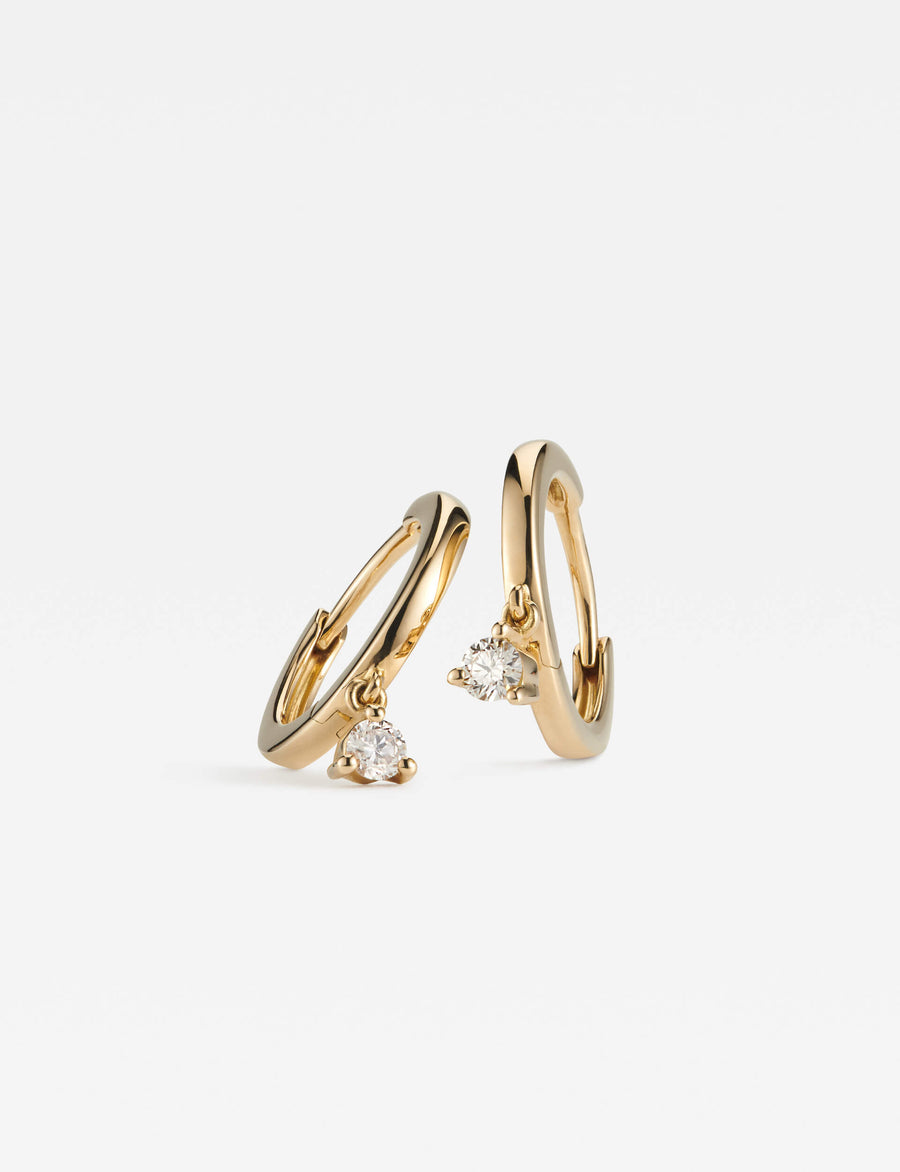 ETERNEL GOLD HOOPS-Hoop Earrings-1-ALEYOLE JEWELRY