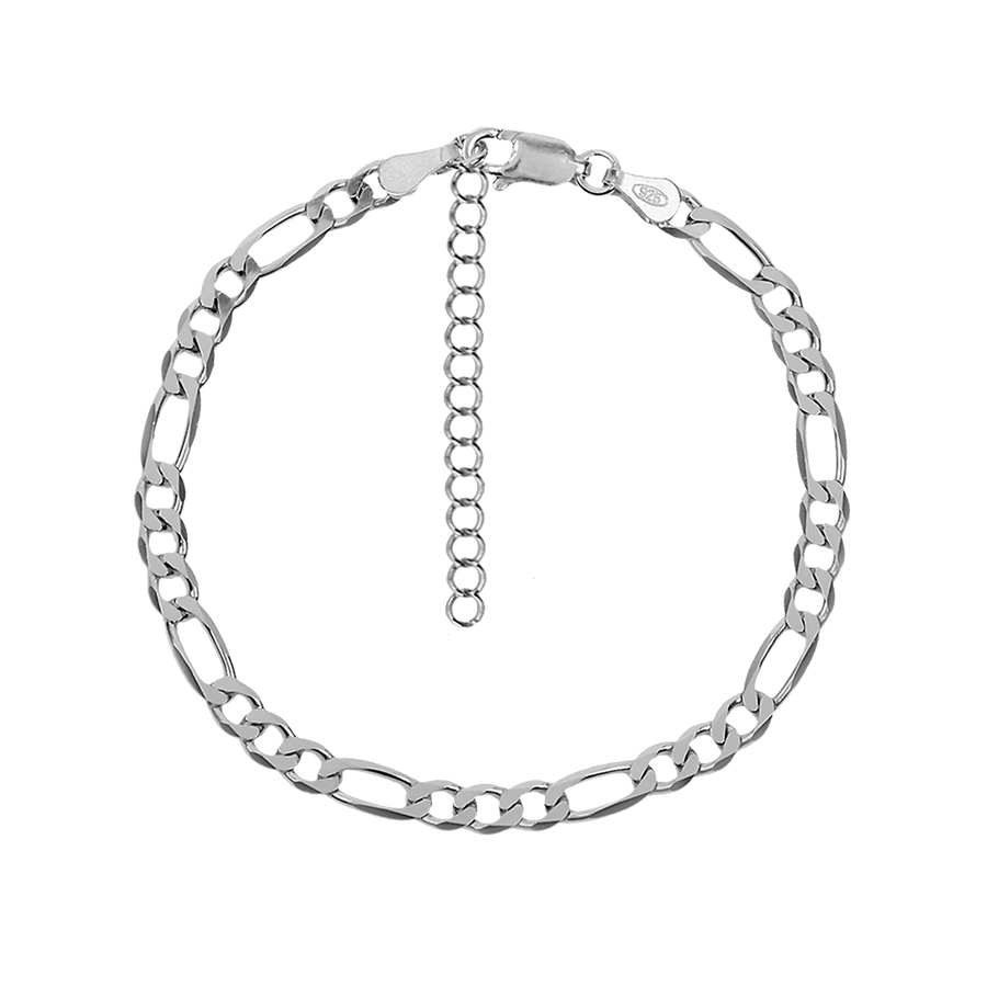 FIGARO SILVER BRACELET_Chain Bracelet_1_ALEYOLE JEWELRY