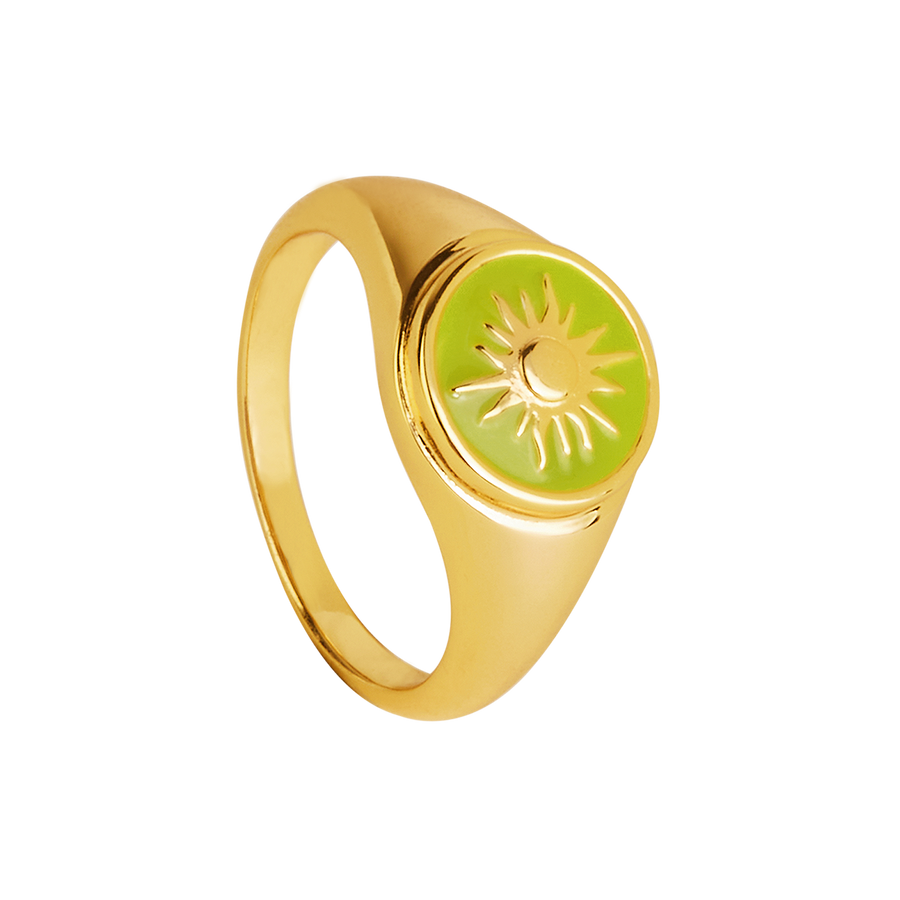 HELIOS GOLD RING_Signet Ring_1_ALEYOLE JEWELRY