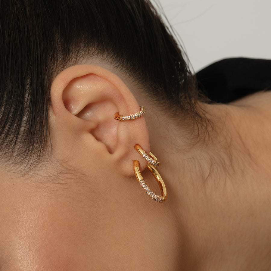 LAPSE GOLD EAR CUFF_Ear Cuff_2_ALEYOLE JEWELRY