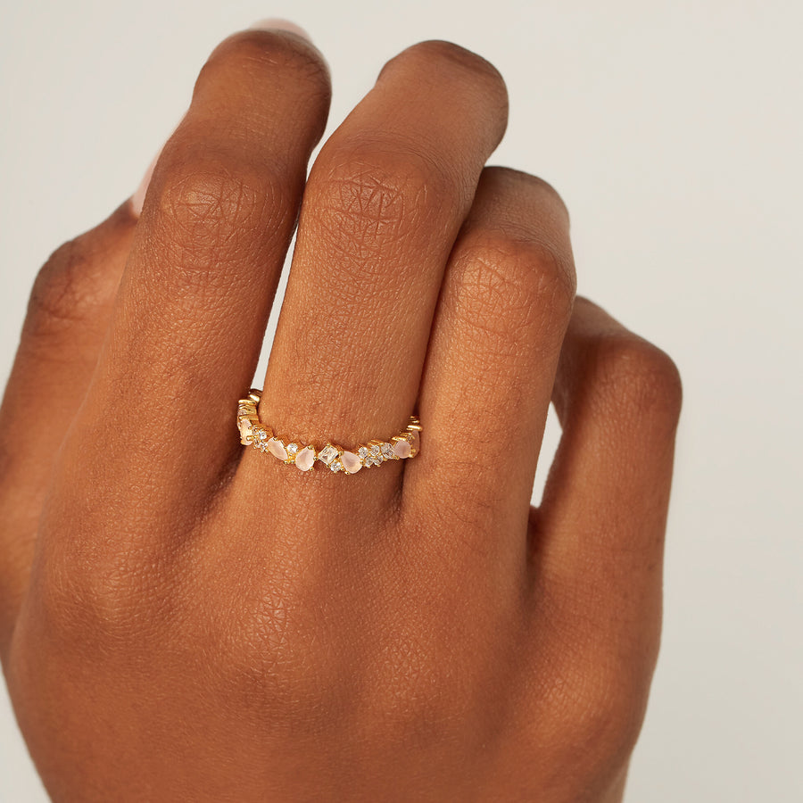 QUARTZ MICHELLE GOLD RING_Stackable Ring_2_ALEYOLE JEWELRY