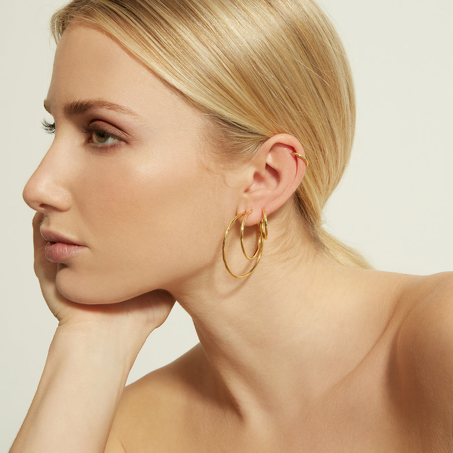 GRAND PARFAIT GOLD HOOPS_Hoop Earrings_3_ALEYOLE JEWELRY