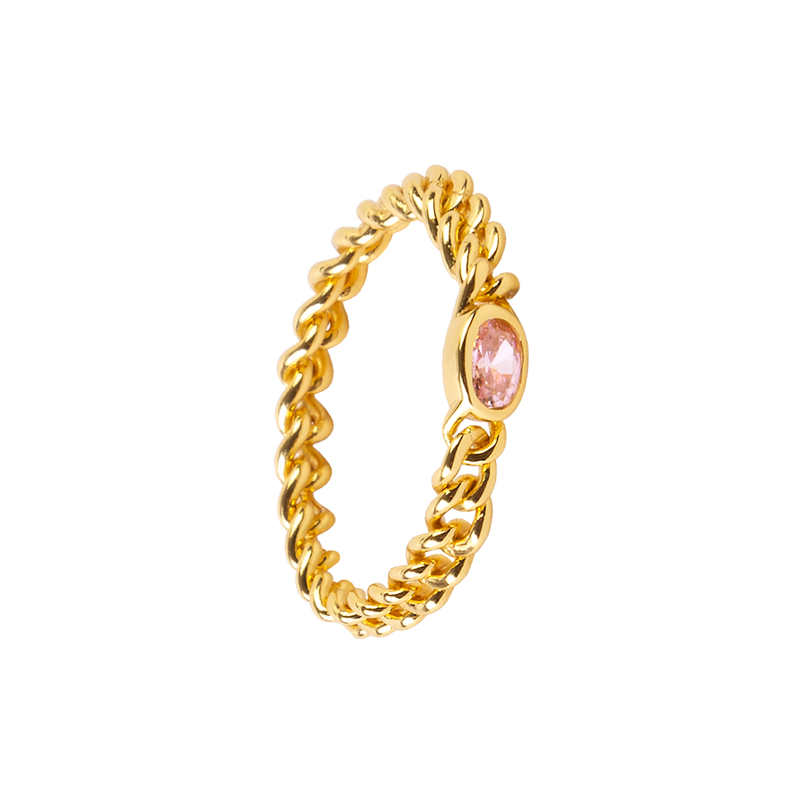 PINK MARILYN GOLD RING_Solitary Ring_1_ALEYOLE JEWELRY
