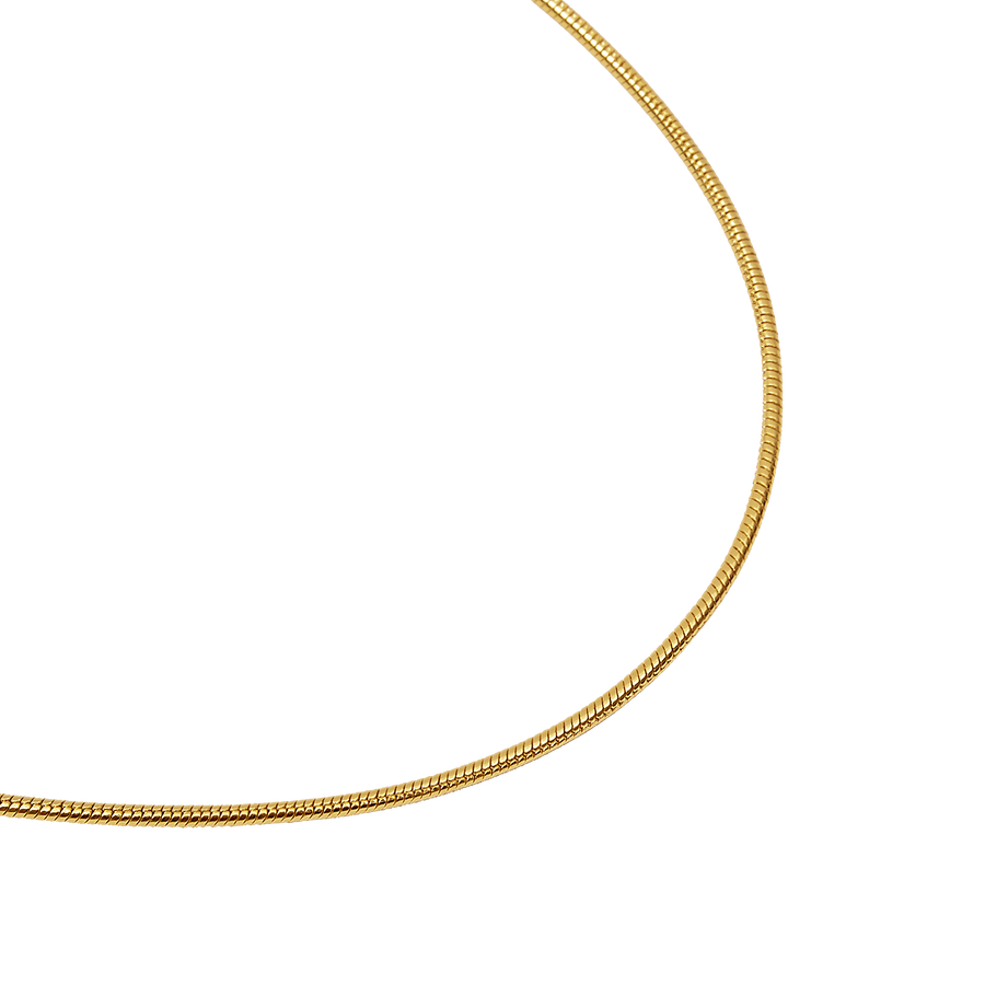 ROUND SNAKE GOLD CHAIN_Chain Necklace_1_ALEYOLE JEWELRY