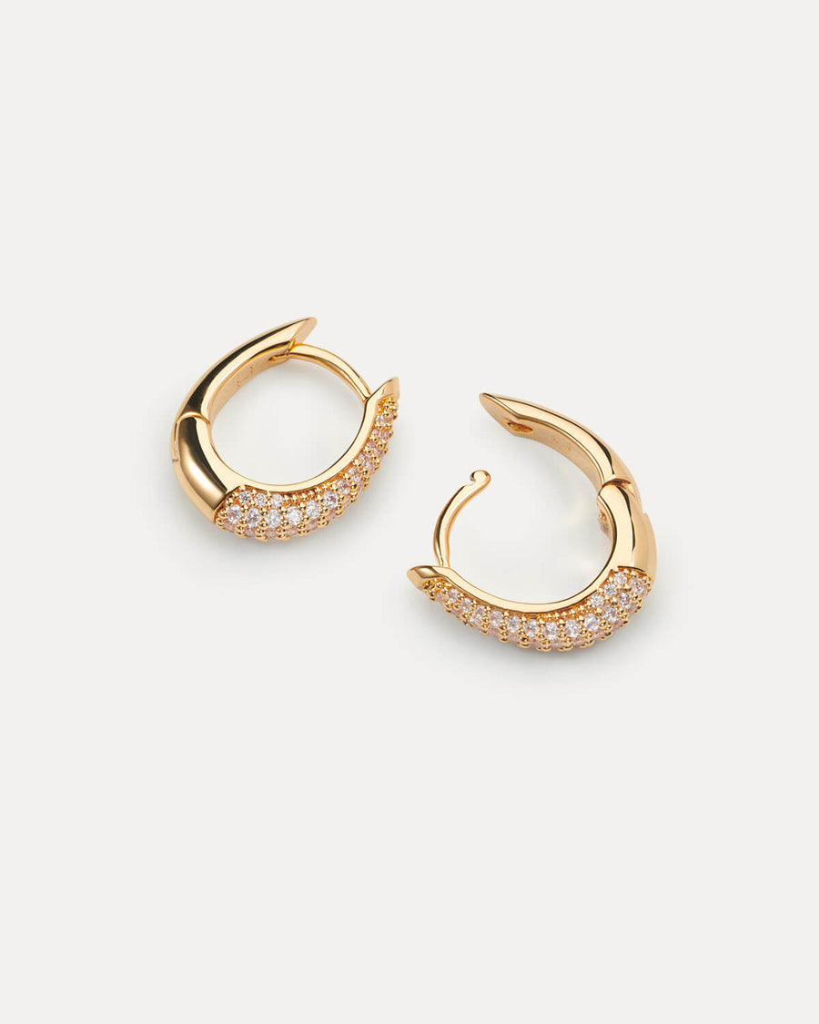 SHINNY BELLE GOLD HOOPS