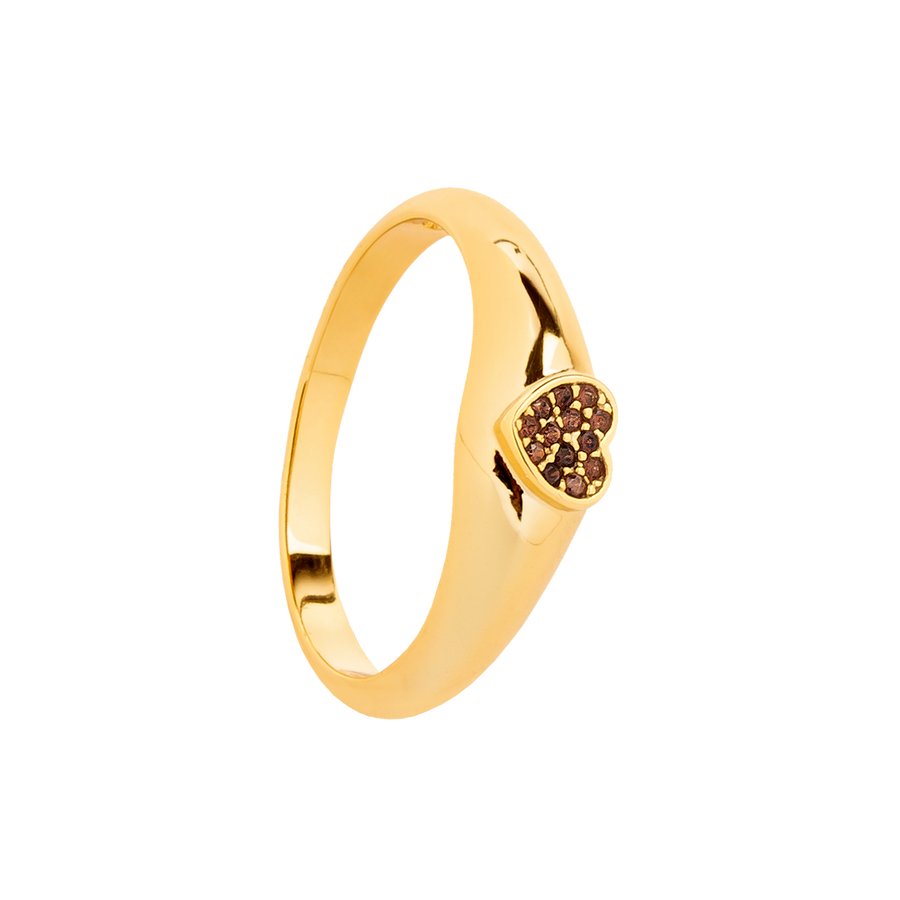 SMOKY CRUSH GOLD RING_Stackable Ring_1_ALEYOLE JEWELRY