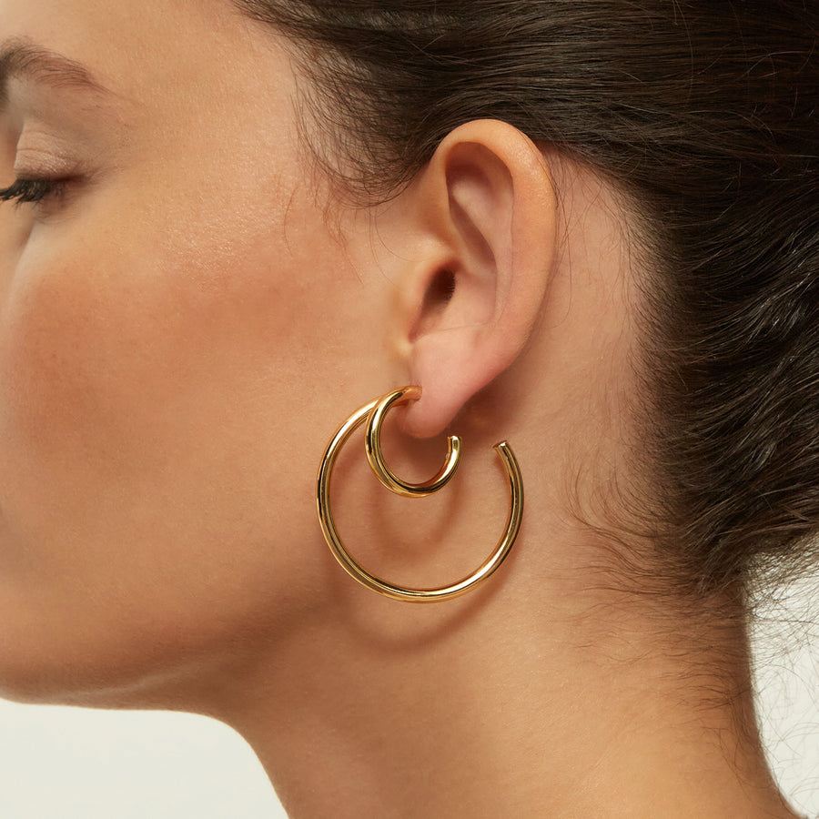 GRAND SUBLIME GOLD HOOPS_Hoop Earrings_4_ALEYOLE JEWELRY