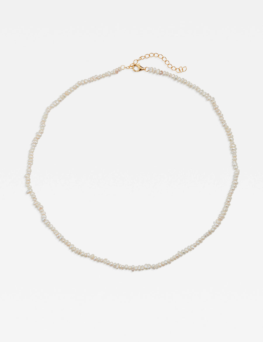 TINY PEARLS GOLD NECKLACE