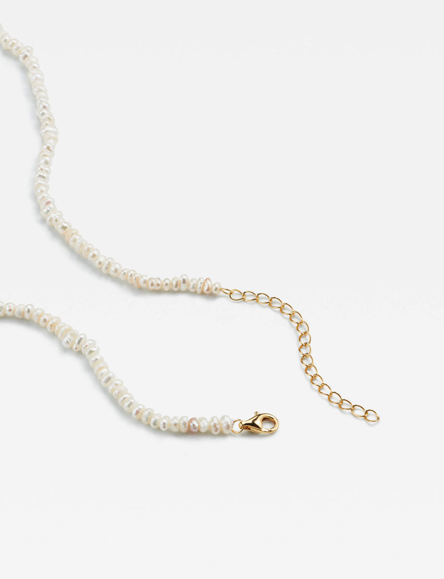 TINY PEARLS GOLD NECKLACE