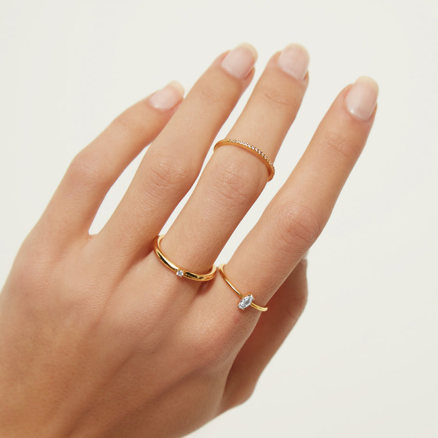 BLUE EILEEN GOLD RING_Solitary Ring_3_ALEYOLE JEWELRY
