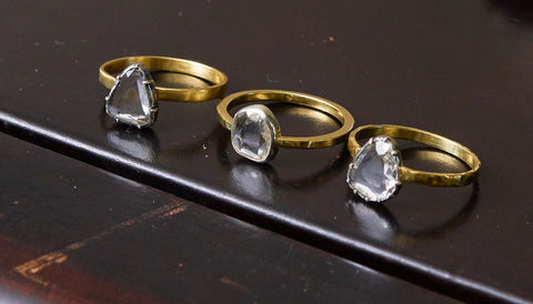 three diamond rings