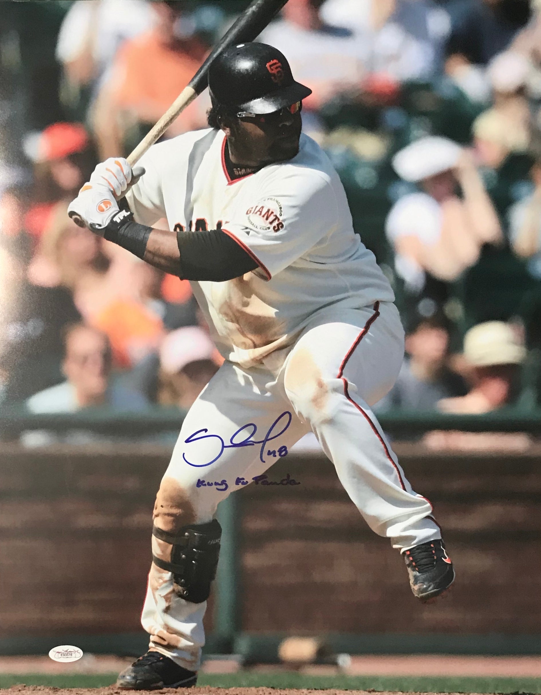 2019 Game Used Home Cream Jersey worn by #48 Pablo Sandoval on 8/6 vs WSH -  2-3, RBI, R, 2 2B & 8/13 vs OAK - Size 54