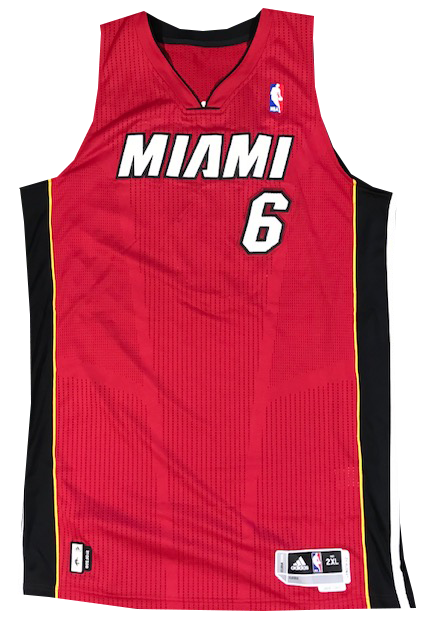 lebron heat jersey authentic