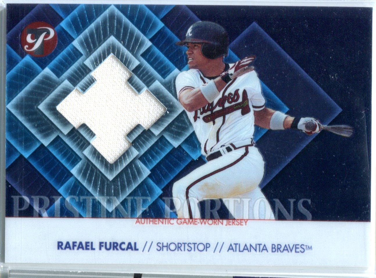 Rafael Furcal 2002 Topps Pristine Game-Worn Jersey Card #815/1000