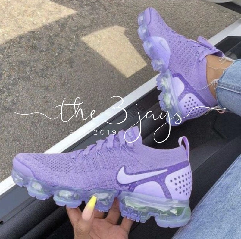 purple and teal vapormax