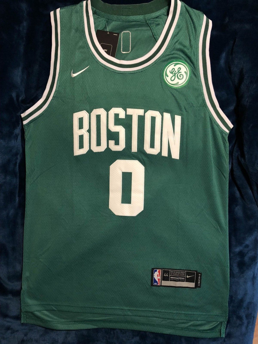 Men 0 Jayson Tatum Jersey Green Boston 