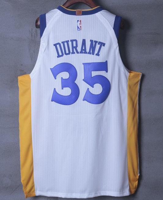 kevin durant warriors jersey white