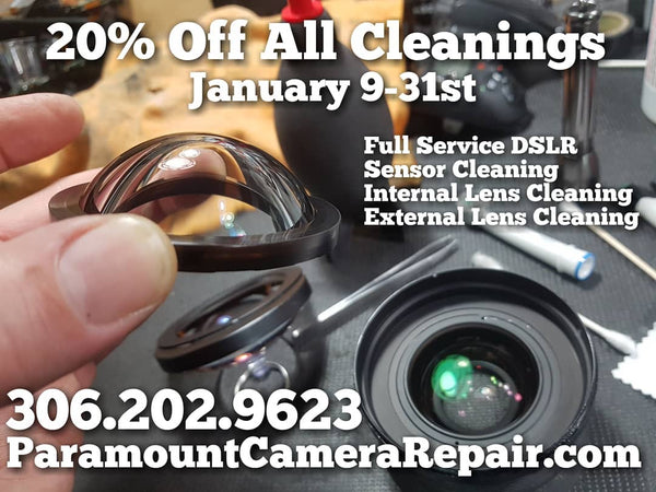 Saskatoon Camera Lens Cleaning Sensor Cleaning Paramount Camera Repair
