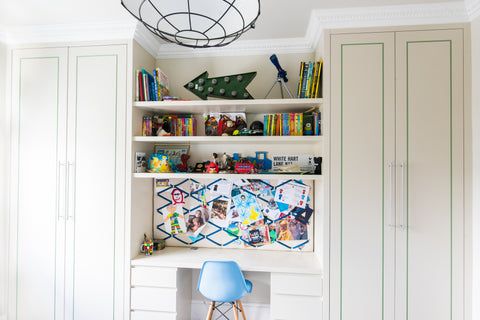 Boys room design joinery wardrobes and desk
