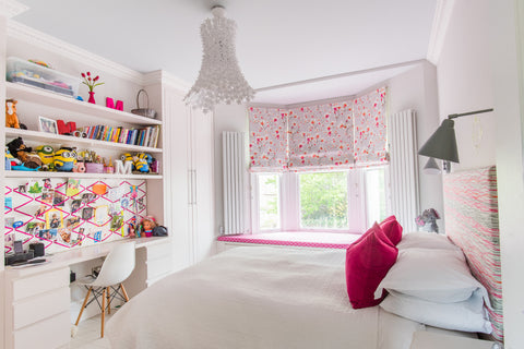 girls room design and decor joinery design wardrobes and desk lighting and designer radiators