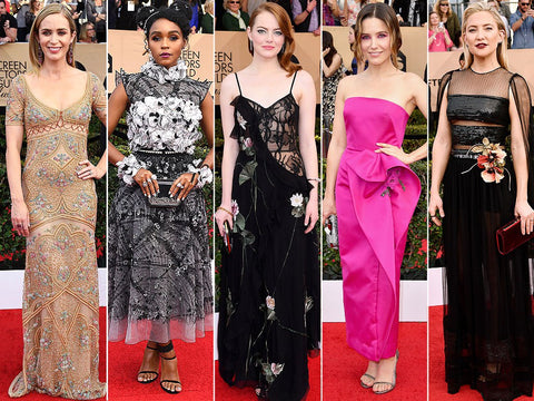 Floral trend at 2017 Sag Awards last night