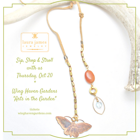 Wing Haven Gardens Event featuring Laura James Jewelry on October 20